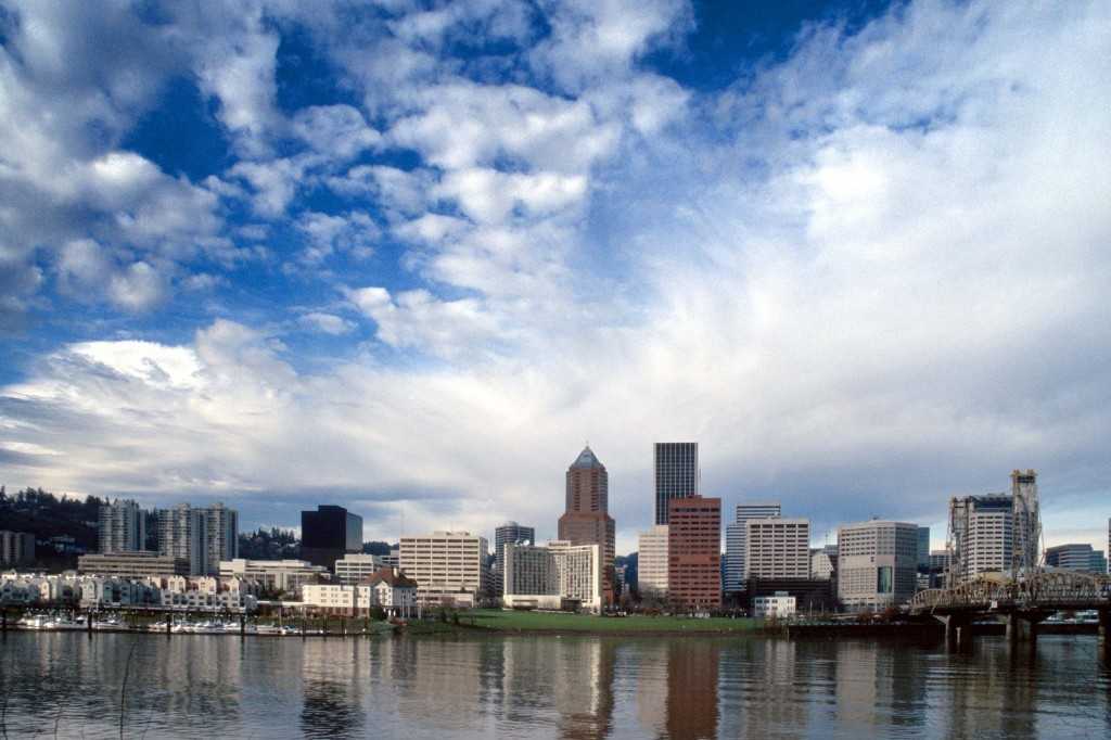 Skyline of buildings