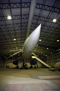 aircraft inside hangar house