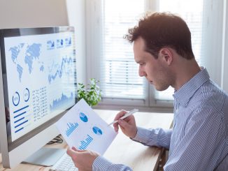 Price monitoring on a large screen
