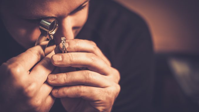 Portrait of a jeweler Portrait of a jeweler