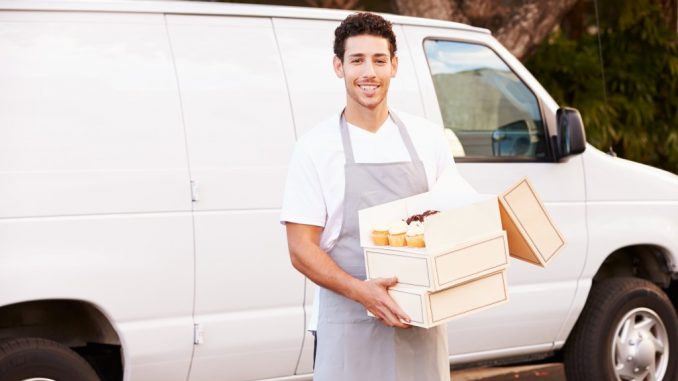 Delivering Cakes Using Van Delivering Cakes Using Van