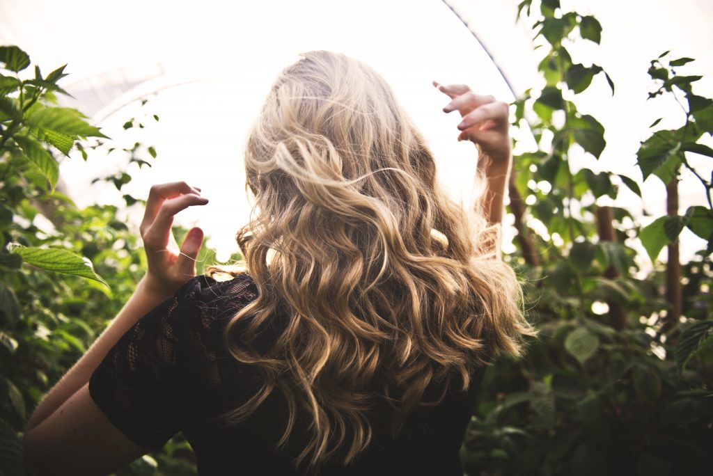 woman with blonde hair