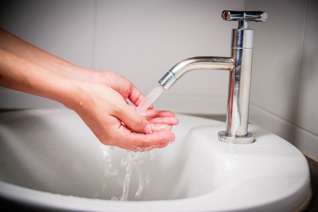Washing hands