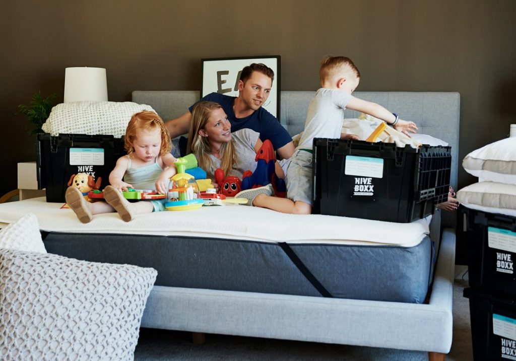Family playing